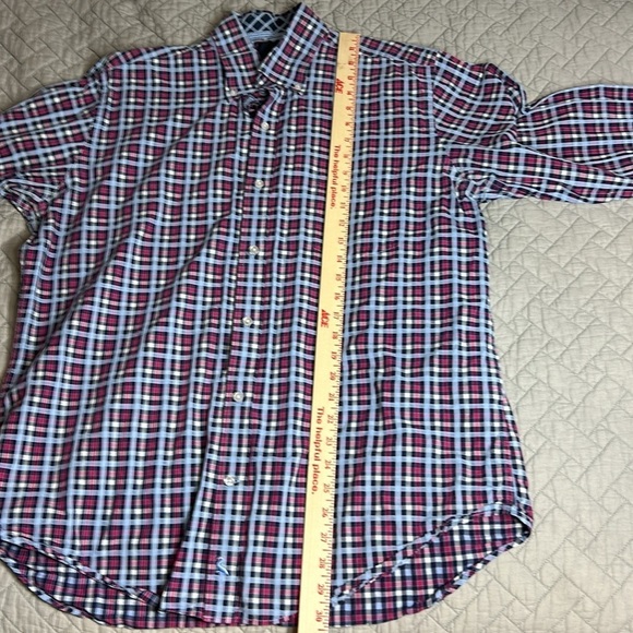 TailorByrd Navy/LtBlue/Pink Plaid Mens LS Shirt Sz XL - Picture 14 of 14